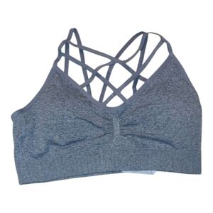 Zenana Heather Gray Strappy Bralette 2xl/3xl